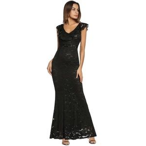 Ruiyige Sexy Lace Mermaid Dress, BLACK, Sz M, NWT